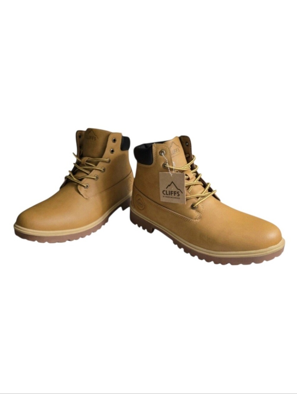Cliffs by White Mountain Laced up Boots in Wheat Yellow, Size 10.5 Men's New!!